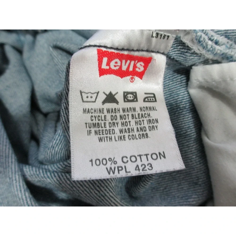 Levi's 501 Pants Mens 38 Blue Denim‎ Jeans Buttonfly Straight Pockets 38X30
